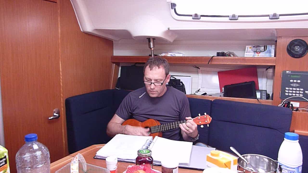 Moment de détente à bord
